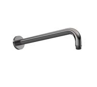 Round Wall Mount Shower Arm Brushed Pewter 345mm Balterley Silver One Size
