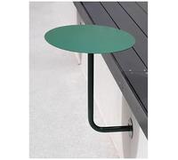 Round Wall-Mounted Coffee Table - Small Metal Accent Table for Drinks Bar & Café - Stylish 3ft Green Forged Top for Bedroom & Restaurant Use