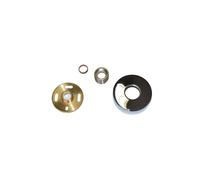 Round Chrome Easy Fast Fit Fixing kit for Exposed Thermostatic Shower Mixer Bar Valves Brass Made