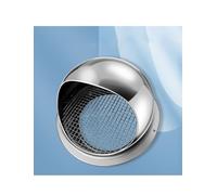 Round Wall Stainless Steel Dryer Vent Cover Exhaust Grille Vent Hood, Quick Exhaust Prevents Debris from Entering Rainproof Easy to Install, for Bathroom, Kitchen, Fan(200mm/8in)