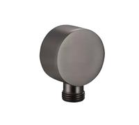 Round Wall Supply Elbow Shower Hose Connector G 1.27 cm for Handheld Showerhead Plumbing Fitting Easy Inllat Leakof Design