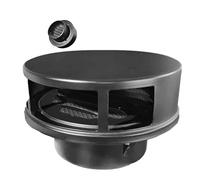 Round Wall Vent Cap with Slanted Louvers, Easy Installation for Dryer Vent and Exhaust Fan, Durable Outdoor Cover for Shed Ventilation
