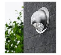Round Wall Vent Outlet, Air Hood External Extractor, 304 Stainless Steel Air Vent, Spherical Air Valve Grill Cover, Durable Weatherproof Louvered Grille Cover(11.8inch 300mm)