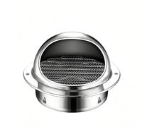 Round Wall Vent Outlet Cover, Exhaust Vents with Screen Mesh, Flue Rain Louver Cap, for Bathroom Kitchen Garages Range Hoods Wall Vent Exhaust Fans(50 mm/2 in)