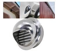 Round Wall Vent Outlet, Durable Air Soffit Vents 304 Stainless Steel Wall Vent Outlet 2" ~ 11" Round External Extractor, Prevents Headwinds And Rain Air Hood(3.1inch 80mm)