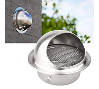Round Wall Vent Outlet, Round Bull Nosed External Extractor, Air Exhaust Grille Vent Exhaust Cover Ventilation, Kitchen Range Hoods Round Louver Grille Cover(180mm/7in Caliber 175mm)