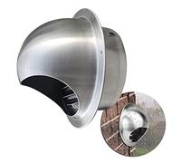 Round Wall Vent Outlet, Stainless Steel Round Vent Hole Ventilating Cowl, Drawing Process Solid Durable Ventilation Grill Hood Cap For Kitchen Bedroom Bathroom Office(250mm(10inch))