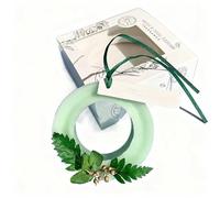 Round wardrobe aromatherapy tablets wax tablets household pendant long-lasting solid fragrance bedroom bedroom deodorant air freshener (30G, Tea Garden Moonlight)