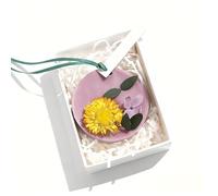 Round wardrobe aromatherapy tablets wax tablets household pendant long-lasting solid fragrance bedroom bedroom deodorant air freshener (20G, Amber & Oud)