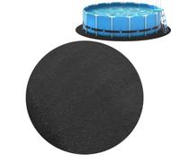 Round Waterproof Outdoor Pool Protector Mat, UV-Resistant Anti-Puncture Ground Sheet for Above Ground Pools, Essential Pool Cover Accessories for Safe Swimming.
