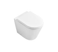 Round Wc Rimless Toilet Pan Back to Wall for Use with Back Box Cistern