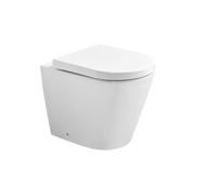 Round Wc Rimless Toilet Pan Back to Wall for Use with Back Box Cistern