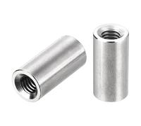 Round Weld Nuts,10pcs M8 Weld On Bung Female Nut Threaded - 304 Stainless Steel Insert Weldable For Home Office Workshop Industrial Constructor(M8xΦ12x20mm)