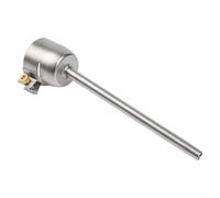 Round Welding Nozzle Extended 1600W Stainless Steel Heat Resistant Precision Tip Lightweight Silver for Plastic Welding Fits Mainstream Welders