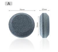 Round Whetstone Sharpening Stone for Household Use, 120/180/240/400 Grit Double-Sided for Axe Grinder with Brown Corundum, 76x27mm Hand Tool