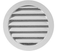 Round White Aluminium Ventilation Grille 160mm / 6" Air Vent Cover With Mesh