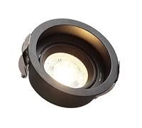 Round White Downlight Luminaire, 5W Led Recessed Light Fixtures Ceiling Lights, 3000K-6000K Selectable Daylight Retrofit Downlight Eyeball Retrofit SpotlightA-3000K