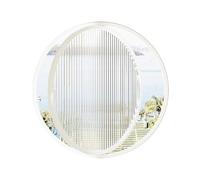 Round Window Tempered Glass Round Window 360° Rotation, Ventilation Replacement Pivot Casement Window with Handle, Easy to Install(Changhong Glass,44cm/17.32in)