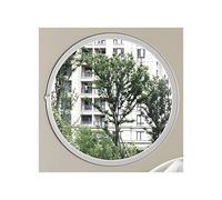 Round Window with Aluminum Frame Tempered Glass, 360° Rotating Pivot Casement for Bathroom, Kitchen, Bedroom, Living Room Replacement Indoor Ventilation Handle(Clear,80cm)
