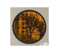 Round Window with Aluminum Frame Tempered Glass, 360° Rotating Pivot Casement for Bathroom, Kitchen, Bedroom, Living Room Replacement Indoor Ventilation Handle(White,80cm)