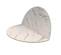 Round Wood Foldable Tabletop - 47" Space-Saving Round Table Top for Kitchen Dining Banquet - Easy Replacement Desktop (White 120cm)