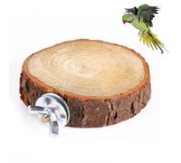 Round Wooden Bird Platform, Bird Perch Platform Springboard Flat Parrot Stand Toy for Canary Parakeet Cockatiel Parrot Budgie Sparrow