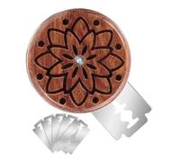 Round Wooden Bread Cutter - Dough Engraving , Bread Making Tools | Ergonomic Design Professional Result Manipulation Proofing Loaf Home Baking Set for Craft Bread