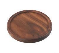 Round Wooden Cup Mat Black Walnut Natural Finish Round Wooden(2#)