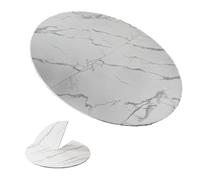 Round Wooden Folding Table Top 200cm - Marble Effect Banquet Table for Dining Events, Portable & Space-Saving Design, 79in Diameter, No Legs Included