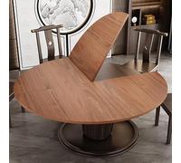 Round Wooden Folding TableStable Structure SpaceSaving Design HeavyDuty Load Capacity Perfect for Family GatheringsBrown/Coffee 160 cm