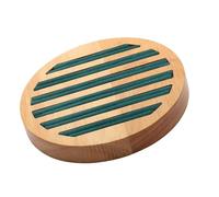 Round Wooden Jewelry Display Tray Practical Rings Storage Holder for Rings Earrings Bracelets Storage and Organization Wooden Display Plate