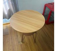 Round Wooden Serving Tray28 Grey Oak Tabletop for Indoor/Outdoor DiningEasy Share Food PlatterPerfect for Parties & EntertainingDurable & Stylish Design