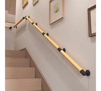 Round Wooden Stair Handrail | Corridor Support Rods | Indoor Outdoor Attic Railings | Decking Hand Rail | Safety Grab Bar | for Younger/Elder/Disabled(360cm(3 * 120cm))