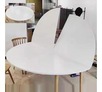 Round Wooden Table Top, Foldable Design, Easy to Store, Replacement for Round Folding Tables