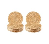 Round Woven Placemats Set of 20, 12 Inch Boho Rattan Placemats Hand-Woven Placemats, for Dining Table,Home,Wedding