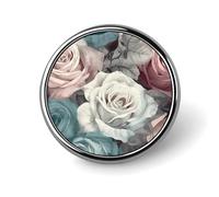 Round Yellow And Gray Brooch Classic Mini Pin 1 Inch Aluminum Alloy Lapel Pin Personalized Button Badge for Backpack Hat Suit Jacket Clothing Decoration