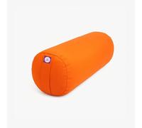 Round Yoga Bolster, Cotton Yoga Bolster for Restorative Yoga, Iyengar Yoga Bolster, Yoga Pillow(Orange)