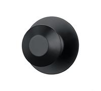Round Zinc Alloy Cabinet Knob Single Hole Drawer Pull Handle For Kitchen Bedroom Furniture In Silver Gold Black And Grey Finish(black)