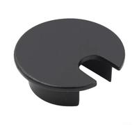 Round Zinc Alloy Cable Hole Cover for Office Desks to Wires Reduce Clutter and Protect Against Dust and Scratches (C)