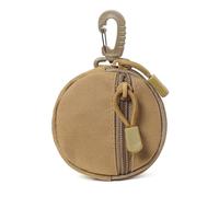 Round Zippers with Fast Detach Clip for Hiking Essentials Round Design Secure Hook Holder Fast Release Organizers Bag with Circular Shape Zippers