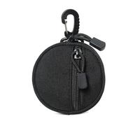 Round Zippers with Fast Detach Clip for Hiking Essentials Round Design Secure Hook Holder Fast Release Organizers Bag with Circular Shape Zippers