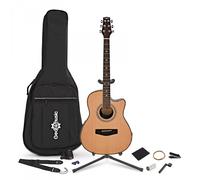 Roundback Acoustic Guitar Complete Player Pack by Gear4music