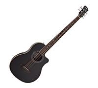 Roundback Electro Acoustic 5 String Bass Guitar by Gear4music Black