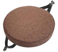 RoundCush with Ties Removable Linen Cover et Pad for Kitchen Bar Stools Office D Room A5 Size 50x50x8 cm
