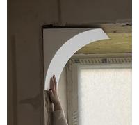 Rounded Arch Kit for Interior Decoration, Universal 2 Pieces Foam DIY Arch Doorway Kit, Elegant Circular Door Openings Trim Molding(47x47x47cm/18.5x18.5x18.5")