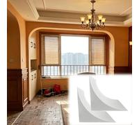 Rounded Arch Kit for Interior Decoration, Universal 2 Pieces Foam DIY Arch Doorway Kit, Elegant Circular Door Openings Trim Molding(21x21x21 cm (8.3x8.3x8.3″))