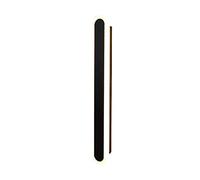 Rounded Corner Long Strip Wall Light, Ultra-Thin Metal Wall Lamp with Black Finish, Modern Linear LED Wall Sconce, Corridor Background Wall Decorative Lighting Atmosphere Lights