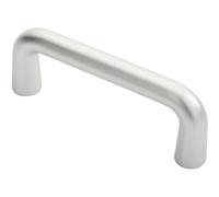 Rounded D Shaped Bar Handle 150mm x 19mm Diameter Satin Anodised Aluminium