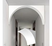 Rounded Doorway Arch, Curved Arch Doorway Frame Kit Wall DIY Pack of 2 Multiple Sizes Premade Half Circle Trim(24x24x24cm/9.4x9.4x9.4")