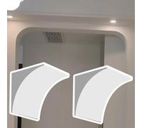 Rounded Doorway Arch, Decorative Doorway Arch Molding Kit Pack of 2 Foam Door Arch Trim Multiple Sizes(10x10x10in/25.4x25.4x25.4cm)